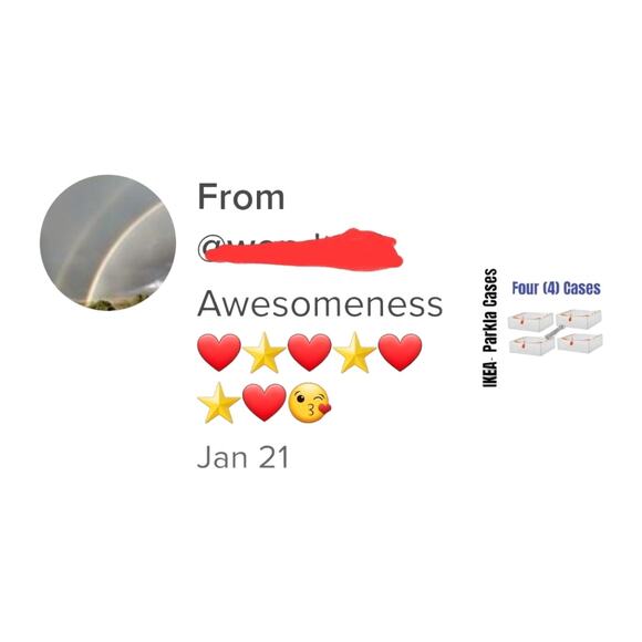 IKEA PÄRKLA Set of Four (4) IKEA Roomy Storage Case Tote 22" X 19" X 7" NWT - Picture 5 of 15